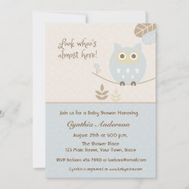 Blue Owl, Baby shower voor jongens Kaart