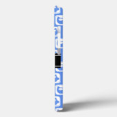 Blue Owl Black - Gepersonaliseerde naam Case-Mate iPhone Case (Achterkant / Links)