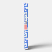 Blue Owl Coral Persoonlijke naam Case-Mate iPhone Case (Achterkant / Links)