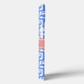 Blue Owl Coral Persoonlijke naam Case-Mate iPhone Case (Achterkant / Rechts)