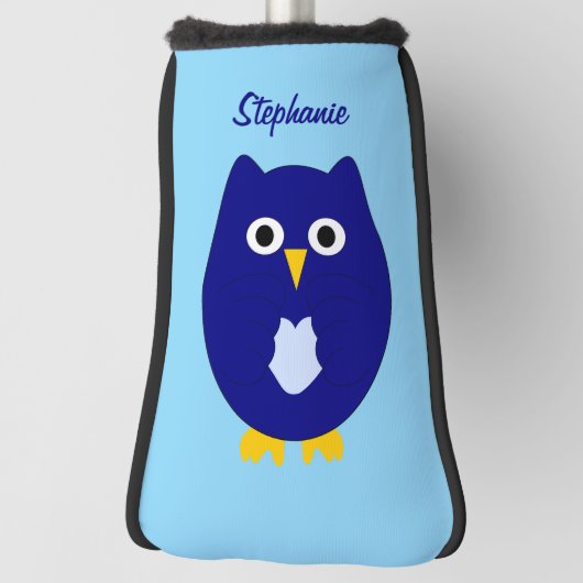 Blue Owl Design Golfheadcover (Draai 90)