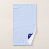 Blue Owl Design Monogrammed Bad Handdoek (Handdoek)