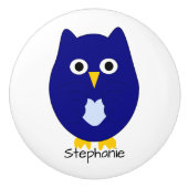 Blue Owl Design Personalised Keramische Knop (Voorkant)