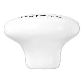 Blue Owl Design Personalised Keramische Knop (Zijkant)