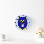 Blue Owl Design Ronde Klok (Huis)