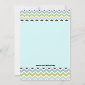 Blue Owl die One Birthday Invitation draait Kaart (Achterkant)