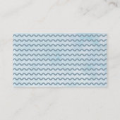  Blue Owl Floral Baby shower Diaper Raffle  Informatiekaartje (Achterkant)