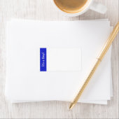 Blue Owl "Het is een jongen" Adresetiketten Etiket (Insitu)