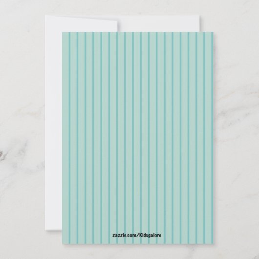 Blue Owl in een Tree Baby Boy Shower Invitation Kaart (Achterkant)