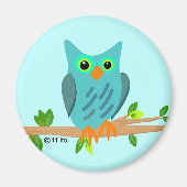 Blue Owl Magnet (Voorkant)