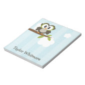 Blue Owl Notitieblok Personalized (Linkerzijde)