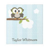 Blue Owl Notitieblok Personalized (Voorkant)