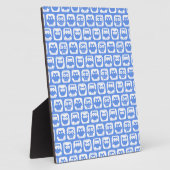 Blue Owl Patroon Fotoplaat (Zijkant)