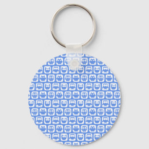 Blue Owl Patroon Sleutelhanger
