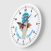 Blue Owl Personalized Teacher Classroom Wall klok (Hoek)