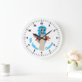 Blue Owl Personalized Teacher Classroom Wall klok (Huis)