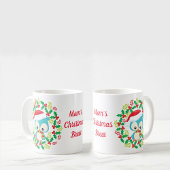 Blue Owl Santa Hat Kerstmis Koffiemok