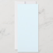 Blue Owl Sonogram Baby Shower Invitations Kaart (Achterkant)