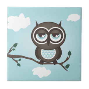 Blue Owl Trivet Tegel Tegeltje