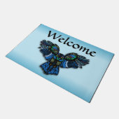 Blue Owl Welcome Mat (Schuin)