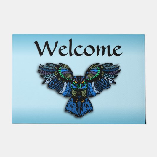 Blue Owl Welcome Mat (Voorkant)