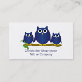 Blue Owls Design Visitekaartje (Voorkant)