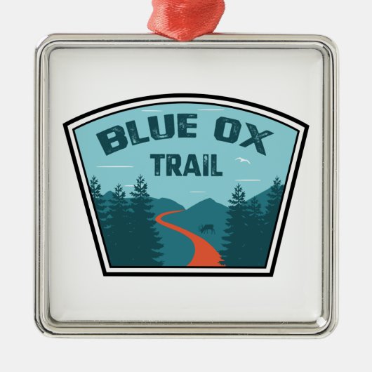 Blue Ox Trail Metalen Ornament (Voorkant)