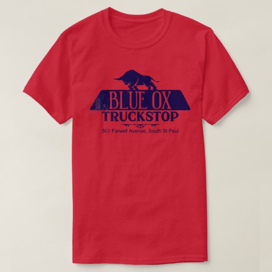 Blue Ox Truckstop van FARGO T-shirt (Design voorkant)