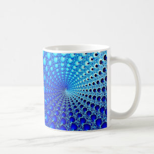 Blue Oyster Spiral Koffiemok