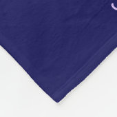 Blue Paars Butterfly en Daisy Personalized Fleece Deken (Hoek)