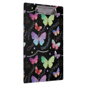 Blue Paars Chic Butterflies Patroon Klembord (Rechts)
