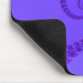 Blue Paars Double Spiral Mousepad Muismat (Hoek)