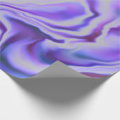 Blue & Paars Elegant Marble Digital Abstract Cadeaupapier (Hoek)