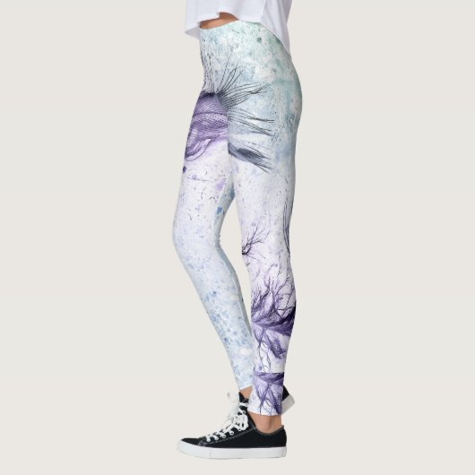 Blue Paars Feather Lite Leggings (Links)