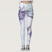 Blue Paars Feather Lite Leggings (Voorkant)