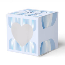 Blue Paars Heart Favor Box