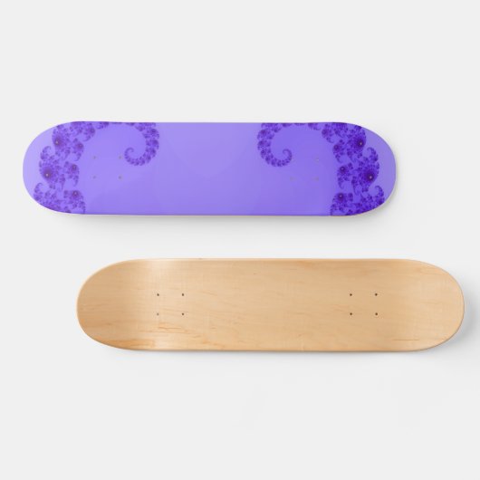 Blue Paars Heart Skateboard (Horizontaal)