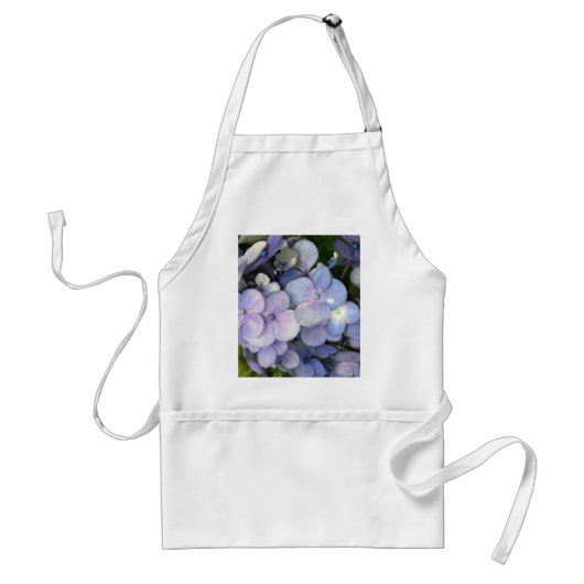 Blue Paars Hydrangea Apron Standaard Schort (Voorkant)