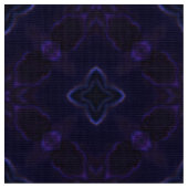Blue Paars Indigo Custom Pattern Fabric Stof (Close Up)