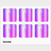 Blue Paars Ombre Gold Product Labels Logo (Vel)