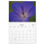 Blue Paars Pink Flowers 2010 Agenda Kalender (Jan 2027)