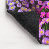 Blue Paars Pink Mums Mousepad Muismat (Hoek)