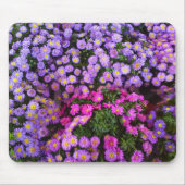 Blue Paars Pink Mums Mousepad Muismat (Voorkant)