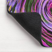 Blue Paars Pink Mums Swirl Mousepad Muismat (Hoek)