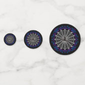 Blue Paars White Spider web en Black Spider Confetti (Voorkanten)
