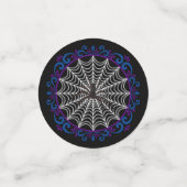 Blue Paars White Spider web en Black Spider Confetti (Kleine voorkant)