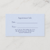 Blue Paarse Iris Zakelijke Afspraakkaart Afsprakenkaartje (Achterkant)