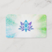 *~* Blue Paarse Lotus Rays Reiki Energy Healing Visitekaartje (Voorkant)