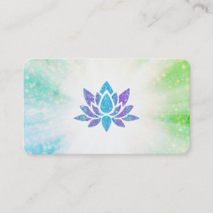 *~* Blue Paarse Lotus Rays Reiki Energy Healing  Visitekaartje