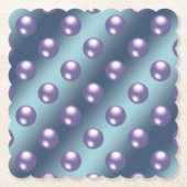Blue Paarse Parels Onderzetter Set (Voorkant)